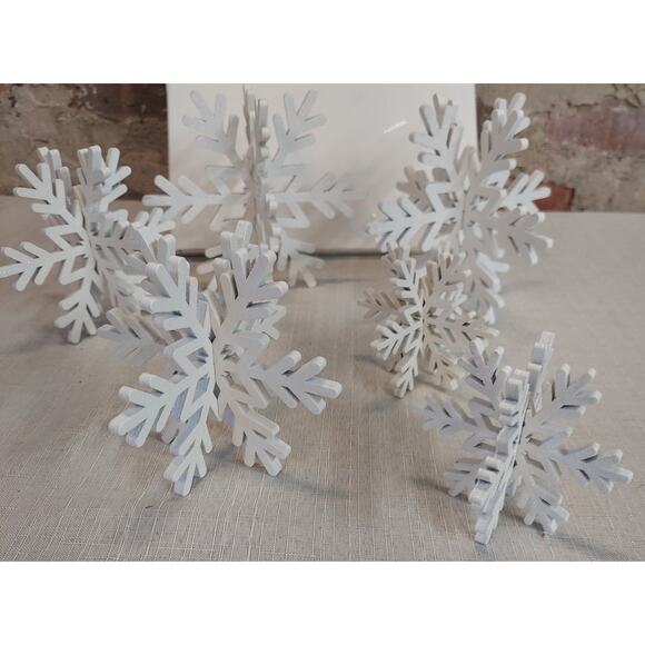 Unbranded Other - Bucherry 3D White Snowflake Decorations Set Christmas Winter Holiday Decor